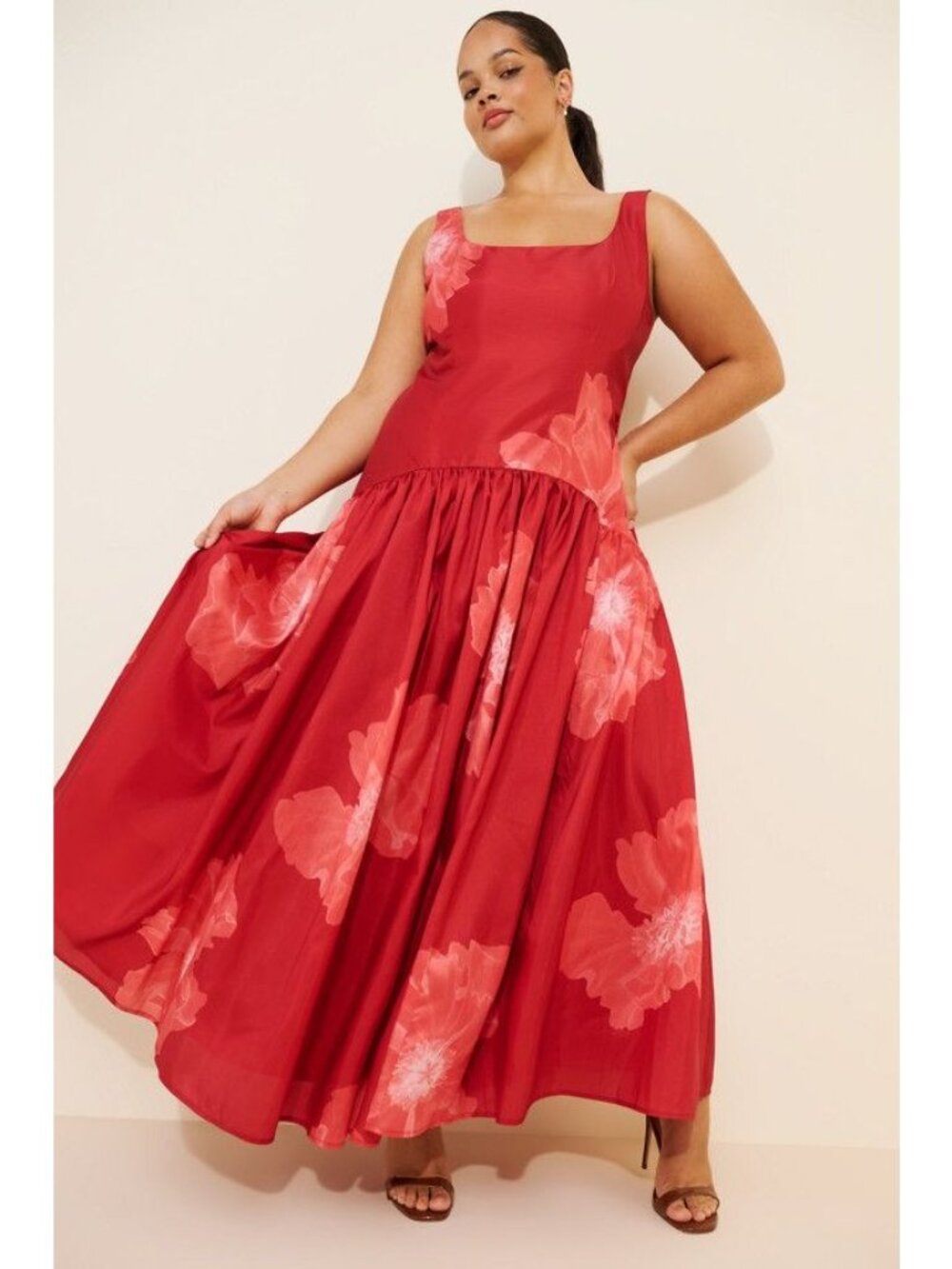 Free People Hutch The Ridge Printed Maxi Dress Formal Garden Elegant Womens 20W